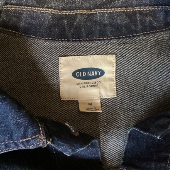 Old Navy Dark Wash Button Front Denim Jacket - Picture 6 of 8